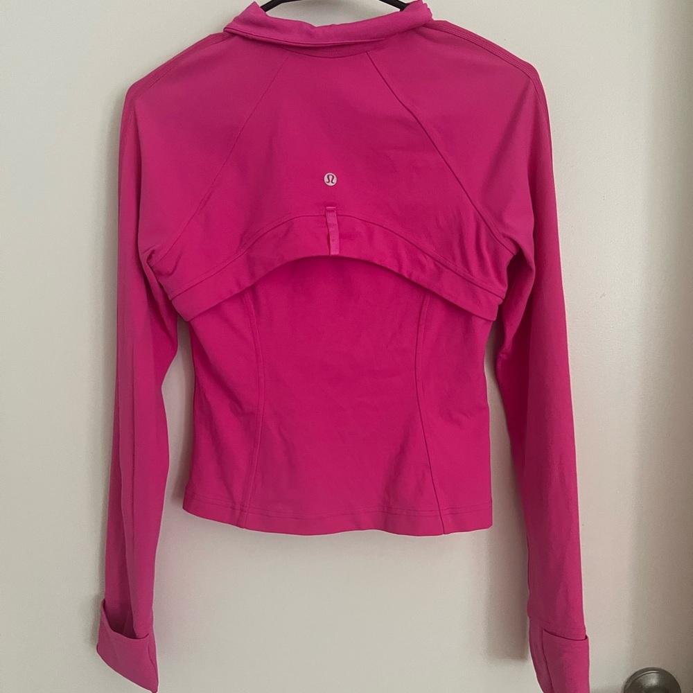 SONIC PINK LULULEMON ALGIN CROP JACKET SIZE 6